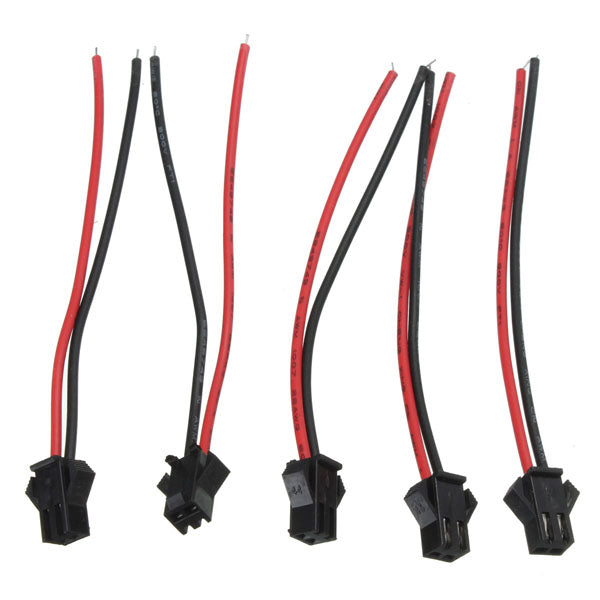 60pcs JST Waterproof Connector Wire LED Light Strips 2Pin Connector Cable Lamp