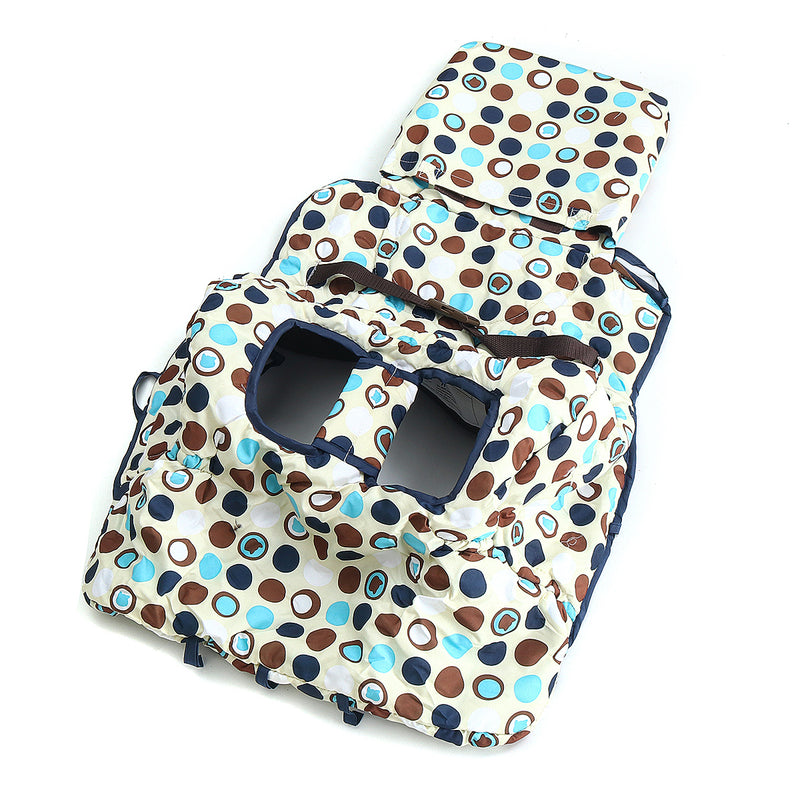 Baby Kids Shopping Cart Cover Cushion 2-in-1 High Chair Cover Machine Washable Folds Into Compact Carry Bag for Boy or Girl