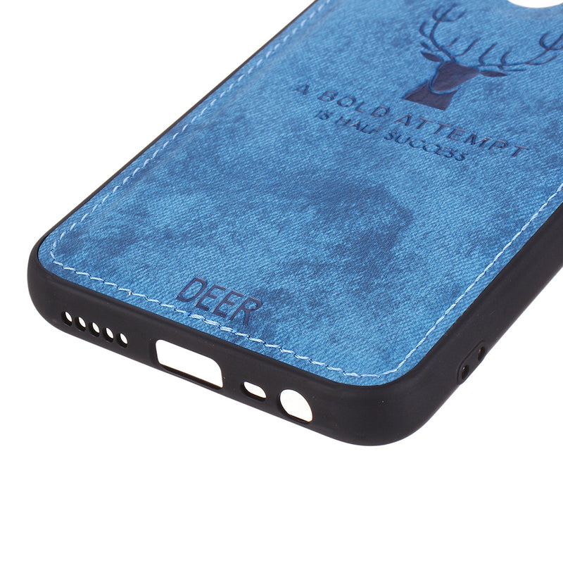 For Xiaomi Redmi 8 Case Bakeey Deer Breathable Canvas Cloth Shockproof Anti-fingerprint Protective Case