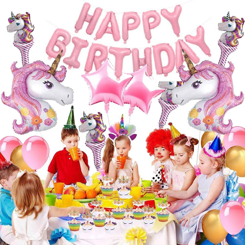 Unicorn Aluminium Balloon Children's Festival Birthday Party Decoration