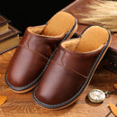 Large Size Men Stripe Waterproof Warm Plush Lining Home Shoes Slipper Boots Leisure Sport Shoes