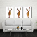 Miico Hand Painted Oil Paintings Simple Style Male Deer B Wall Art For Home Decoration Painting