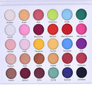 30 Colors Nude Matte Eye Shadow Palette Rainbow Color Eyeshadow Long-Lasting Eye Makeup Palette
