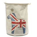 Linen Laundry Hamper Bag Washing Basket Clothes Storage Pouch Collection