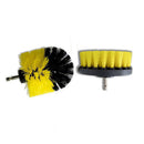 Drillpro 3Pcs 2/3.5/4 Inch Yellow Electric Drill Brush Tile Grout Power Scrubber Tub Cleaning Brush