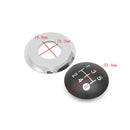 Black Gear Shift Knob Chrome Cap Top For Toyota Avensis 33624-09010