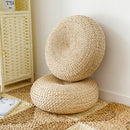 Mrosaa Natural Straw Washable Tatami Cushion Floor Seat Cushions Mat Round Thicken for Meditation Yoga Window Pad Chair Cushion Sitting Home Decor