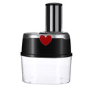 2L Electric Vegetable Fruit Cutter Chopper Grater Slicer + 4 Blade Kitchen Tool