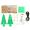 Geekcreit Christmas Tree RGB Colorful LED Flash Kit With Transparent Cover DIY Electronic Kit