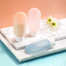 Jordan&Judy 3 Pcs 60ml Silicone Sub-bottle Travel Portable Shampoo Shower Gel Squeeze Bottles Cleaning Supplies