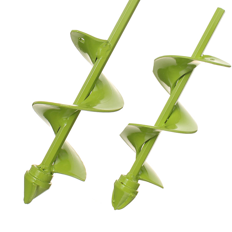 70mm Wide Green Garden Auger Drill Bit Electric Drill Bit Digs Hole 400/220mm Length