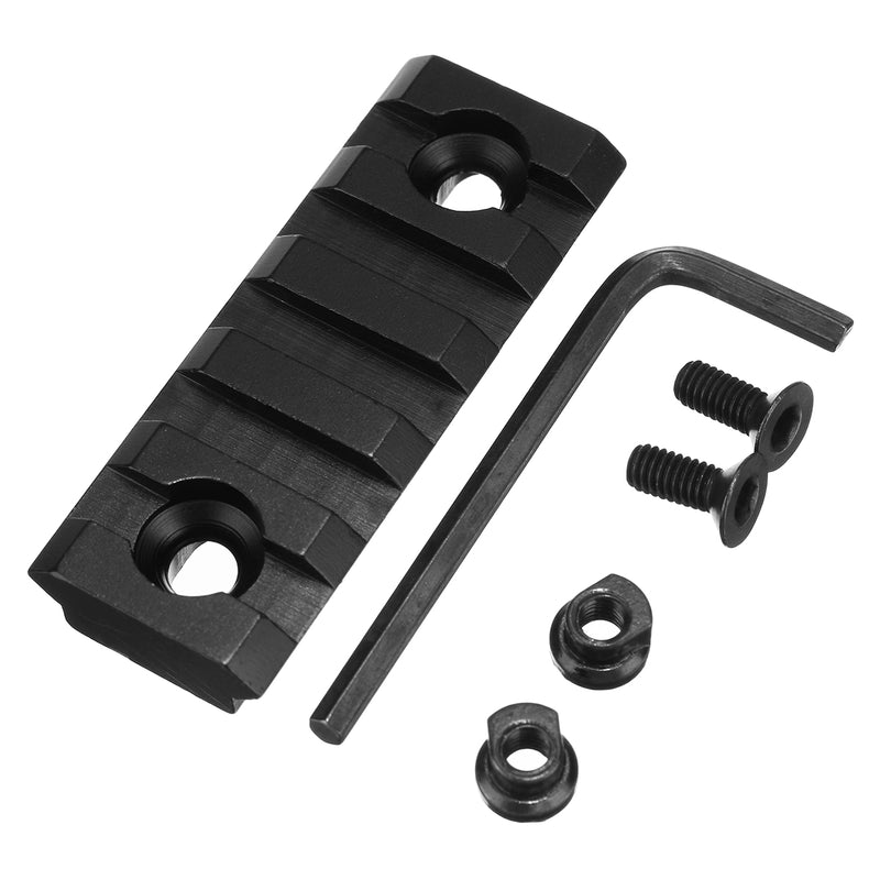 2.17 inch Keymod 5 Slot Black Matte Picatinny Weaver Rail Handguard Section