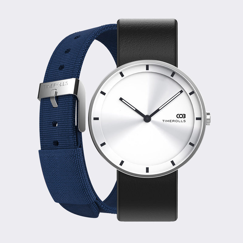 TIMEROLLS COB Ultra-thin Luminous Display 30m Waterproof Leather Strap Quartz Watch from Xiaomi YouPin