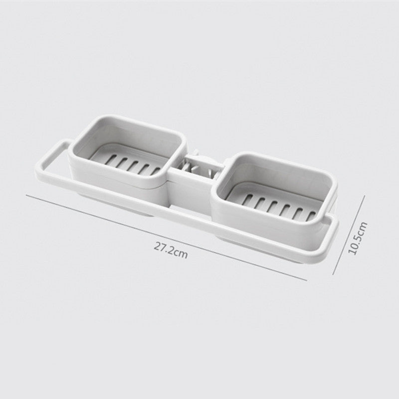 Plastic Sink Tap Faucet Storage Holder Rack Bathroom Kitchen Sponge Shelf Drain Shelf