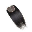 6A Virgin Hair Lace Closure Straight Brazilian Human Hair Closures 4x4 Free Middle Part