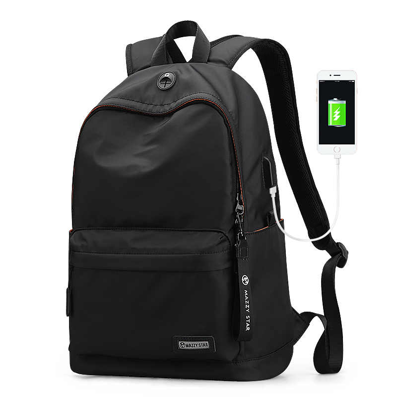Mazzy Star MS_8018 15.6 Inch Laptop Backpack USB Charging Anti-thief Laptop Bag Mens Shoulder Bag Business Casual Travel Backpack