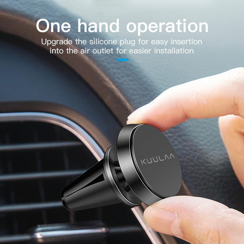 KUULAA Magnetic Air Vent Dashboard Car Phone Holder Car Mount for 4.0-6.8 Inch Smart Phone for iPhone for Samsung Xiaomi Redmi Note 10