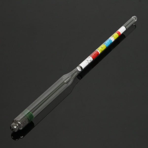 28cm Clear Glass Triple Scale Hydrometer For Home Brew Alcohol Beer/Wine Making