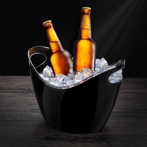4L Plastic Transparent Garden Super Large Ice Bucket Bar