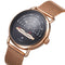 TOMORO TMR1019 Unique Design Men Wrist Watch Stainless Steel Strap Calendar Quartz Watch