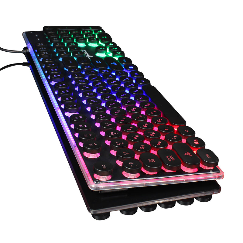 V300 104 key Backlit Wired Russian Gaming Keyboard and 1600DPI Gaming Mouse Combo for PC Laptop