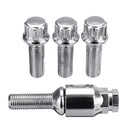Steel Wheel Lock Bolts M14 1.5mm Locking Radius Security Lug Nut Set for VW