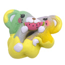 Areedy Galaxy Donuts Bear Eating Watermelon Squishy 13CM Licensed Slow Rising With Packaging