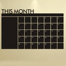 Month Calendar Chalkboard Sticker Blackboard Removable Planner Wall Stickers Black Board Decor