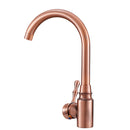 TAPCET Red Copper Antique Kitchen Basin Sink Faucet Hot&Cold Water Mixer Tap