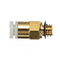 Creality 3D 5PCS 3D Printer M6 Thread Nozzle Brass Pneumatic Connector Quick Joint