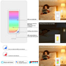 2W RGB Smart Night Light Switch LED 1200 Colors Scene Light APP Remote Control Wifi Enable Works with Alexa Google Assistant and IFTTT