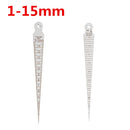 Drillpro 1-60mm Metric Imperial Wedge Feeler 1-15/15-30/30-45/45-60mm Taper Depth Gauge