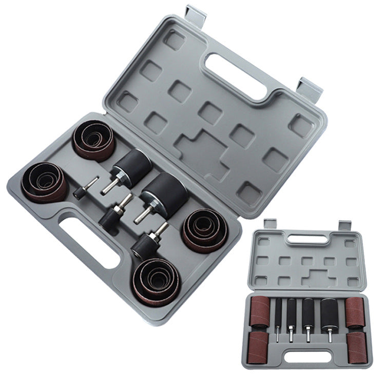 80/120 Grit Sanding Drum Kit With 3/6mm Shank Sanding Mandrels for Rotary Tool