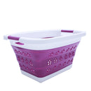 Large Collapsible Laundry Drain Basket Wash Clothes Fruits Bin Space Saving Foldable