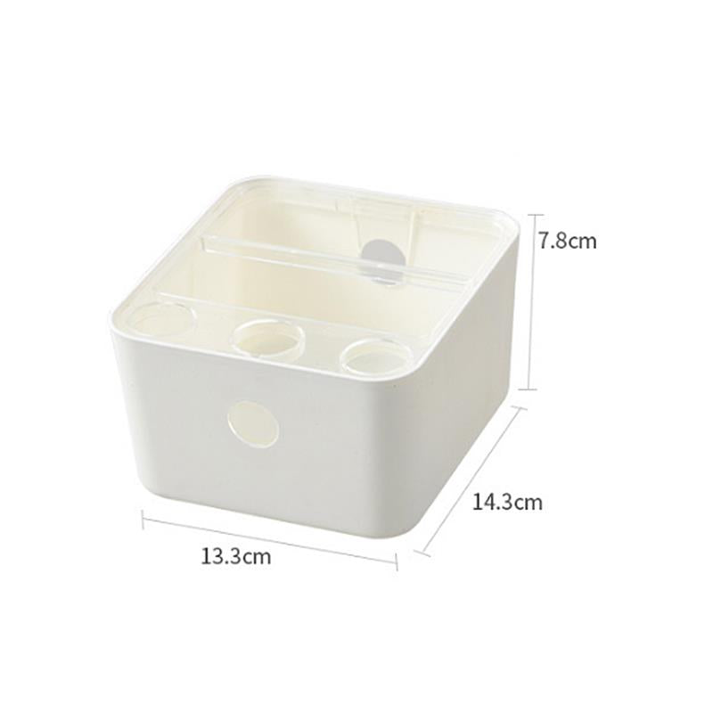 ZH-123 Detachable Plastic Storage Box Washable Makeup Cosmetic Organizer Remote Control Storage Holders Home Office Desktop Organizers