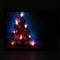 40 x 30cm Operated LED Christmas Snowy Tree Xmas Canvas Print Wall Art