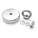 D80mm Neodymium Magnet  400KG Salvage Recovery Fishing Magnet for Detecting Metal Treasure