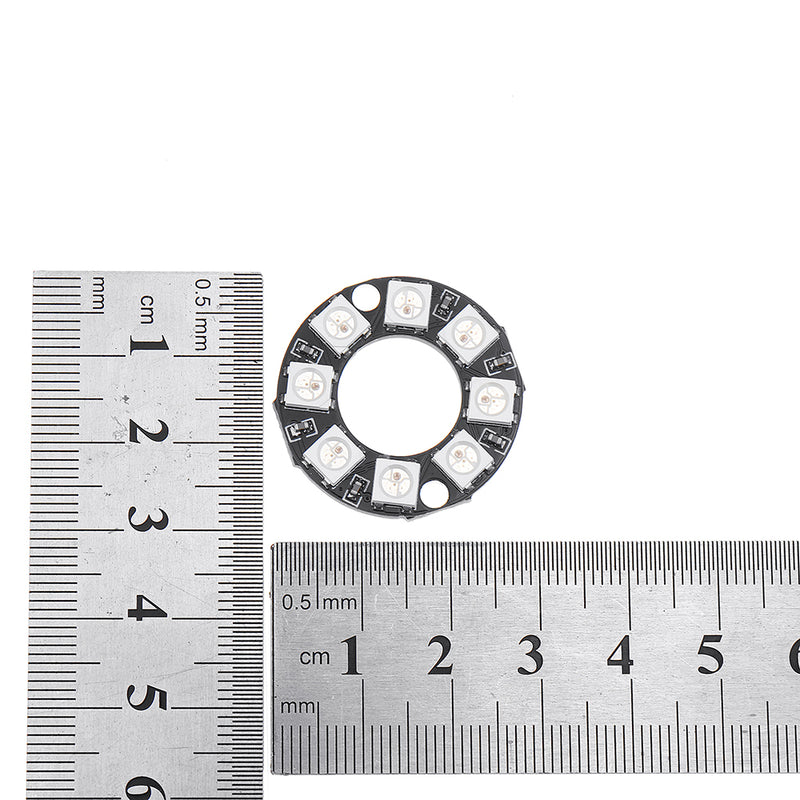 10pcs 8-bit WS2812 5050 RGB LED Intelligent Full Color RGB Light Ring Development Board For
