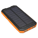 12000mAh Solar Power Bank Battery Fast Charger Dual USB SOS LED Light Compass