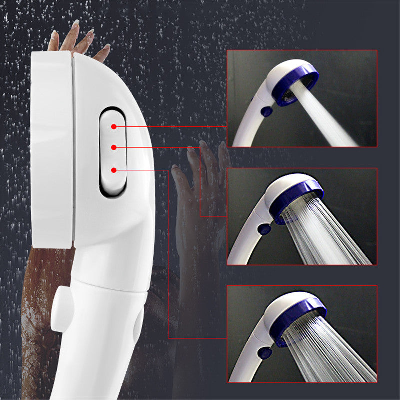 Third Gear adjustment Showerhead Water Stop Switch High-pressure Water-saving Handheld Shower Head