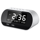 Bakeey Dual USB LCD Digital Snooze Sleep Dimmer Alarm Clock For Bedrooms with Fm Radio