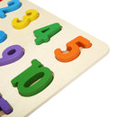 1 Set Wooden Puzzle Hand Grab Board Toy Alphabet Letters Numbers Toddler Kids Early Learning Toys Gift