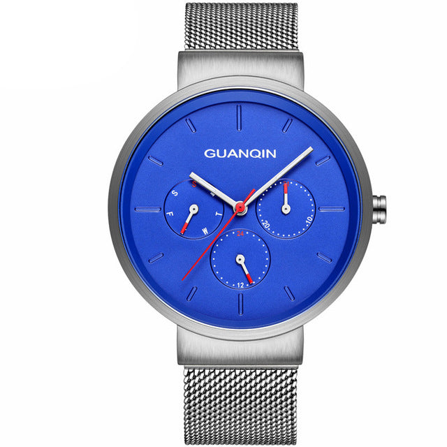 GUANQIN GS19103 Casual Style 24 Hours Display Quartz Watch Business Style Men Watch