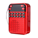 Portable FM 70-108MHZ Radio Digital Display Power off Memory TF Card Speaker MP3 Player