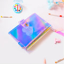 Spiral Notebook Planner Organizer Dividers Agenda Weekly Personal Travel Diary Journal Laser Transparent Rainbow Note Books