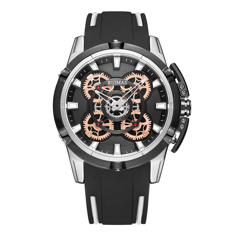 RUIMAS 547 Sport Men Watch 3D Multi-layered Surface Waterproof Luminous Display Quartz Watch