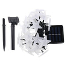 Solar Powered 5M 30LEDs Frosted Five Stars Fairy String Light Christmas Wedding Decor Lamp