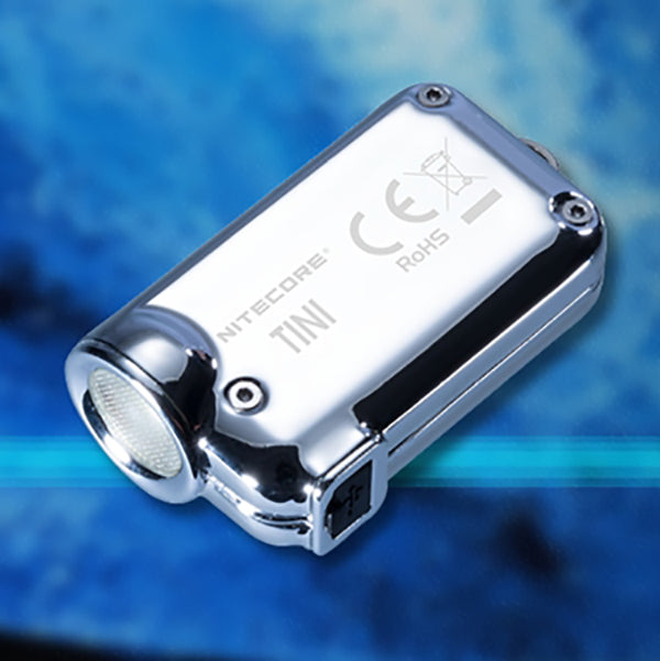 Nitecore Tini SS XP-G2USB Rechargeable USB Charging Mini Keychain Light EDC Torch LED Flashlight