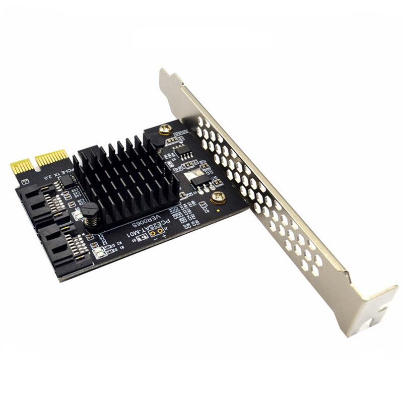 ITHOO PCE6SAT-M01 2 ports SATA3.0 SSD PCI-E Expansion Card 6Gbps IPFS Hard Disk Marvell Master for Desktop Computer