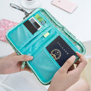Travel Passport Holder Multi-function Document Storage Bag Set Change Folder Cute Cartoon Waterproof